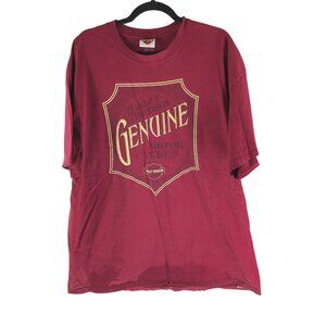 Harley-Davidson Mens Motorcycles Montgomery Alabama Red Graphic T-Shirt Size 2XL